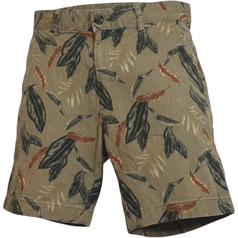 Slate & Stone Leaf Print Cotton Ross Shorts Casual Fall Preppy Women's Size 31
